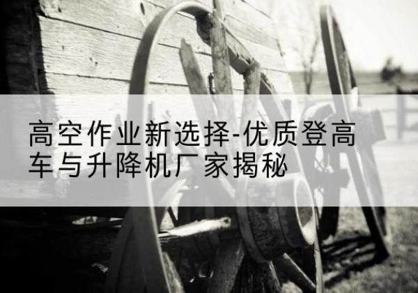 宣恩登高车厂家-高空作业新选择-优质登高车与升降机厂家揭秘